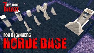 Beginners Guide to Horde Base TOP 5 LOOP Dropper Design  7 Days to Die [upl. by Tung696]