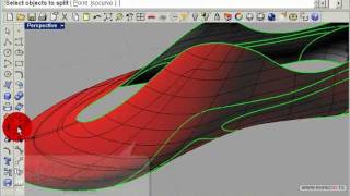 Sports shoe modeled in Rhino 40  Part 1 English [upl. by Ziegler256]