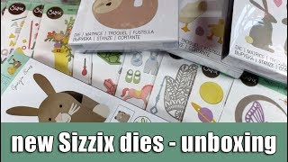 NEW Sizzix dies  unboxing [upl. by Yellek]