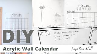 DIY Acrylic Wall Calendar [upl. by Carpet]