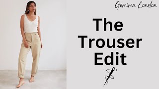 The Best Trouser Patterns  9 essential sewing patterns [upl. by Sherrard]