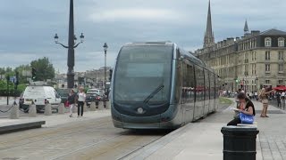 Bordeaux Alstom Citadis 302  Place de la Bourse Ligne C [upl. by Jorge]