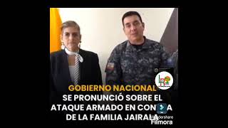 MINISTRA MÓNICA PALENCIA Y EL Gral FAUSTO BUENAÑO SE PRONUNCIAN SOBRE LO SUCEDIDO A FAMILIA JAIRALA [upl. by Chilt]