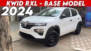 NEW 2024 KWID RXL BASE MODEL VALUE FOR MONEY ❤️ RENAULT KWID BASE MODEL 2024 NEW MODEL WHITE COLOUR [upl. by Valerye504]