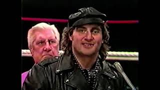 Adrian Adonis amp Freddie Blassie MSG promo  aired 13082 [upl. by Yendic]