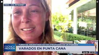 María Nacelo turista varada en Punta Cana [upl. by Divadnoj193]