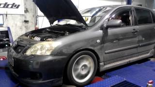 Toyota Corolla TSport 18 VVTLi Dynorun MAHA Dynamometer [upl. by Eidur]