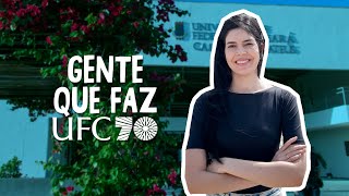 Gente que faz a UFC  70 anos Raynara Saldanha [upl. by Ihcehcu]