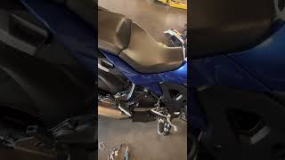 Bmw s1000xr titanium exhaust sound with straight pipe [upl. by Trebron]