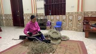 Crafting Warmth Winter Flower Basket Weaving DIY [upl. by Lener635]