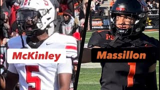 24’ FB Canton McKinley at Massillon Washington [upl. by Nauh]