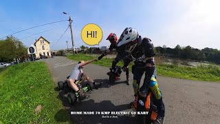 Diy Electric Go Kart Speeding At 70 Kmh [upl. by Stephanus]