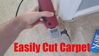 How to easily cut carpet [upl. by Aicilav]