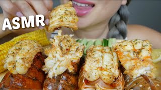 Fresh Water LOBSTER TAIL with Bloves Seafood Sauce ASMR Soft Crunch Eating Sounds  NE Lets Eat [upl. by Marcella]