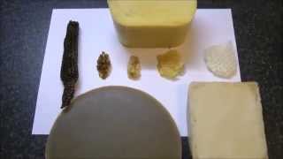 BEESWAX  blocks of pure wax from honey bees  key for candle making and cosmetics [upl. by Alilad635]