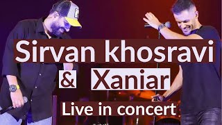 man delam tange live in concert  sirvan khosravi amp xaniar «اجرای زنده «من دلم تنگه [upl. by Hofstetter]