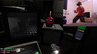 WIZARDYENSID Playing VR for first time Hilarious FiveNightsatFreddys VR Help Wanted [upl. by Esorlatsyrc]