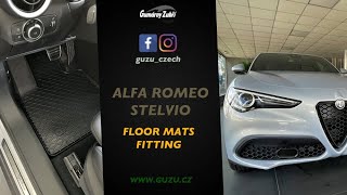 2022 ALFA ROMEO STELVIO Q4 SPRINT Tailored Floor mats by Gumárny Zubří [upl. by Doley]