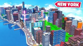 NEW YORK in FORTNITE ft Lazarbeam Rifty amp AlexAce [upl. by Tacklind]