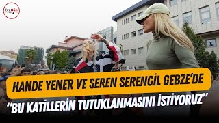 Hande Yener ve Seren Serengil Gebzede hayvan katliamını protesto etti quotSiz öldürttünüzquot [upl. by Eliseo453]