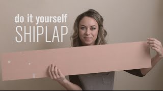 DIY SHIPLAP TUTORIAL How to plank your walls the easy amp inexpensive way [upl. by Ettezel983]