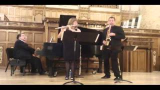 Trio 1 for Flute Alto Sax and Piano by Russell Peterson [upl. by Drarig]