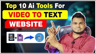 Top 10 Ai Tools For video To text  Audio To Text Convert  How To Convert AudioVideo To Text [upl. by Elaval386]