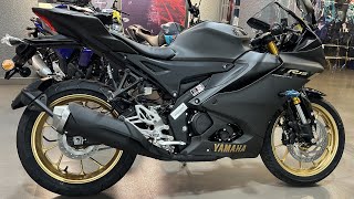 New 2023 Yamaha R15 V4 Black Details Review  On Road Price Mileage Top Speed New Features [upl. by Nilatak]