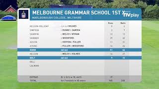 Marlborough College Colts 1 v Melbourne Grammar School 1st XI [upl. by Onilecram]