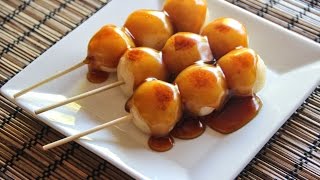 Mitarashi Dango Recipe Japanese Cooking 101 [upl. by Ugo]