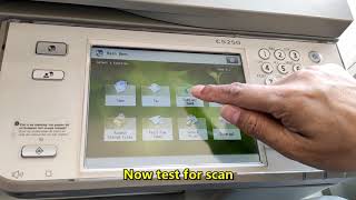 How to setup Canon Image runner Advance C5250 to scan documents [upl. by Pallaten]