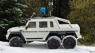 Traxxas TRX 6 AMG MERCEDES 6x6 Forest Water Run traxxas trx6 trx4 snow brechfa [upl. by Tebasile64]