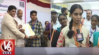 Intermediate Board Felicitate Government College Top Rankers  Hyderabad  V6 News [upl. by Arrik]