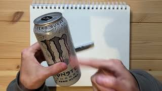 Drawing a Can of Monster Seriously Its a Monster [upl. by Annala900]