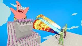 100x PATRICK STAR  2x GIANT PATRIC vs 3x EVERY GOD  Totally Accurate Battle Simulator TABS [upl. by Erick454]