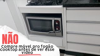 Fiz um móvel para fogão de cooktop  ficou incrível [upl. by Enyrb]