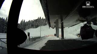 Skigebiet Fellhorn Oberstdorf Fahrt mit der Fellhornbahn II [upl. by Kirst50]