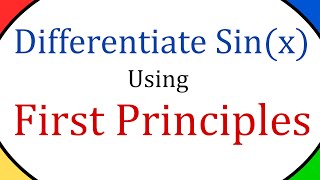 Differentiate Sin X Using First Principles How To [upl. by Dempsey]