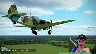 Yak9T dead stick landing after bent propeller  IL2 Sturmovik [upl. by Clorinde46]