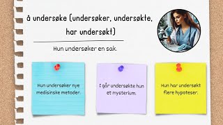 Forberedelse til Norskprøve Lær verb med praktiske setninger  Del 5 [upl. by Hitoshi]