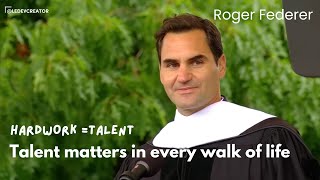 Roger Federer speech on talent  ledevcreator  Dartmouth [upl. by Rachel]