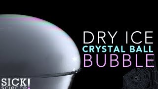 Dry Ice Crystal Ball Bubble  Sick Science 112 [upl. by Nosila116]