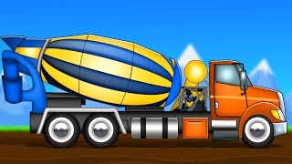 concrete mixer  formation and uses  videos for kids  construction vehicles [upl. by Ettennal293]