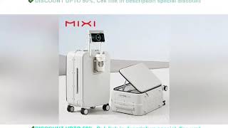 ✔️Mixi NEW Aluminum Frame Suitcase Carry On Rolling Luggage with USB Port Boarding Cabin Cup and Pho [upl. by Darnell]