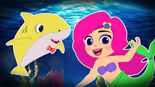 Baby Shark doo doo doo doo  Nursery Rhymes for kids👶🦈Songs for kids  Princess Playtime [upl. by Urd]