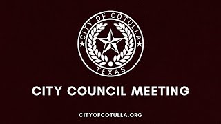 City of Cotulla City Council Meeting 12524 [upl. by Iuq]