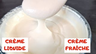 CRÈME FRAICHE et CRÈME LIQUIDE MAISON 🥣 La Méthode FACILE [upl. by Reginald]