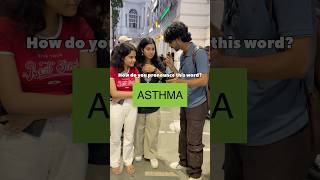 How do you pronounce ASTHMA🤔 shorts [upl. by Lucille]