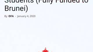 Opportunities for Scholarships in Brunei Darussalam 20202021 [upl. by Nored]