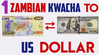 American Dollar to Zambian Kwacha Rates Today 06 JULY 2024 USD  ZMW [upl. by Alrep]